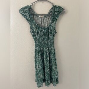 LA Hearts size XS green and white dress